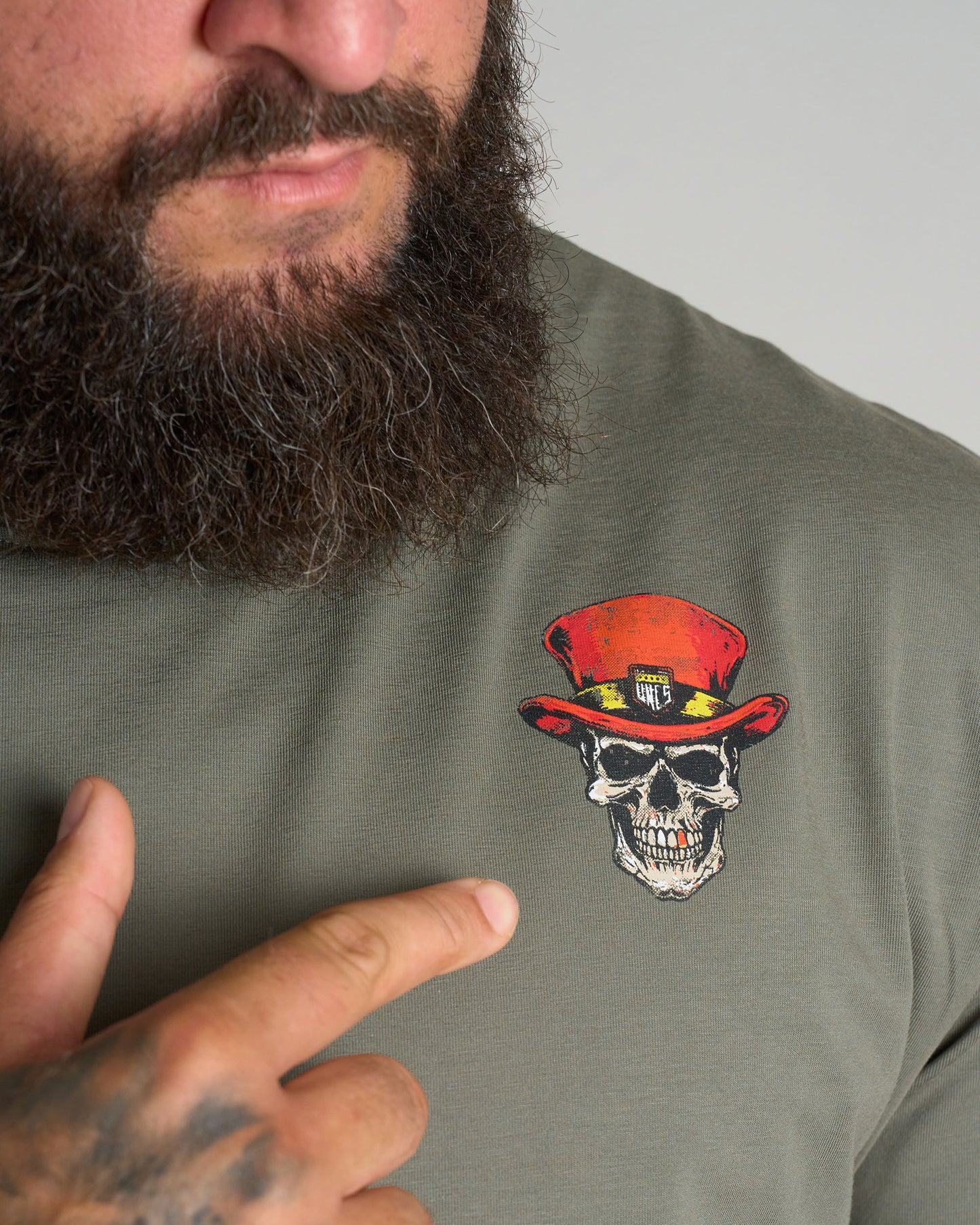 SKULL III Men's T-Shirt KHAKI