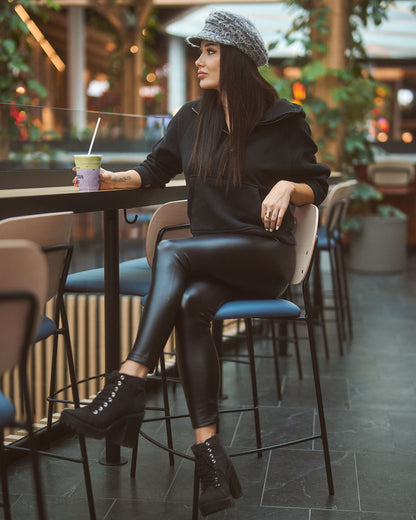 AMANDA Women's Sweatshirt BLACK