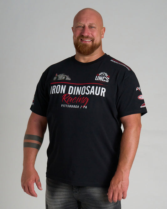 IRON DINOSAUR Men's T-Shirt BLACK