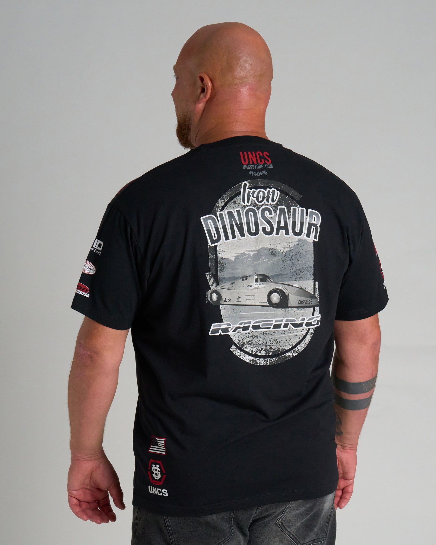 IRON DINOSAUR Men's T-Shirt BLACK