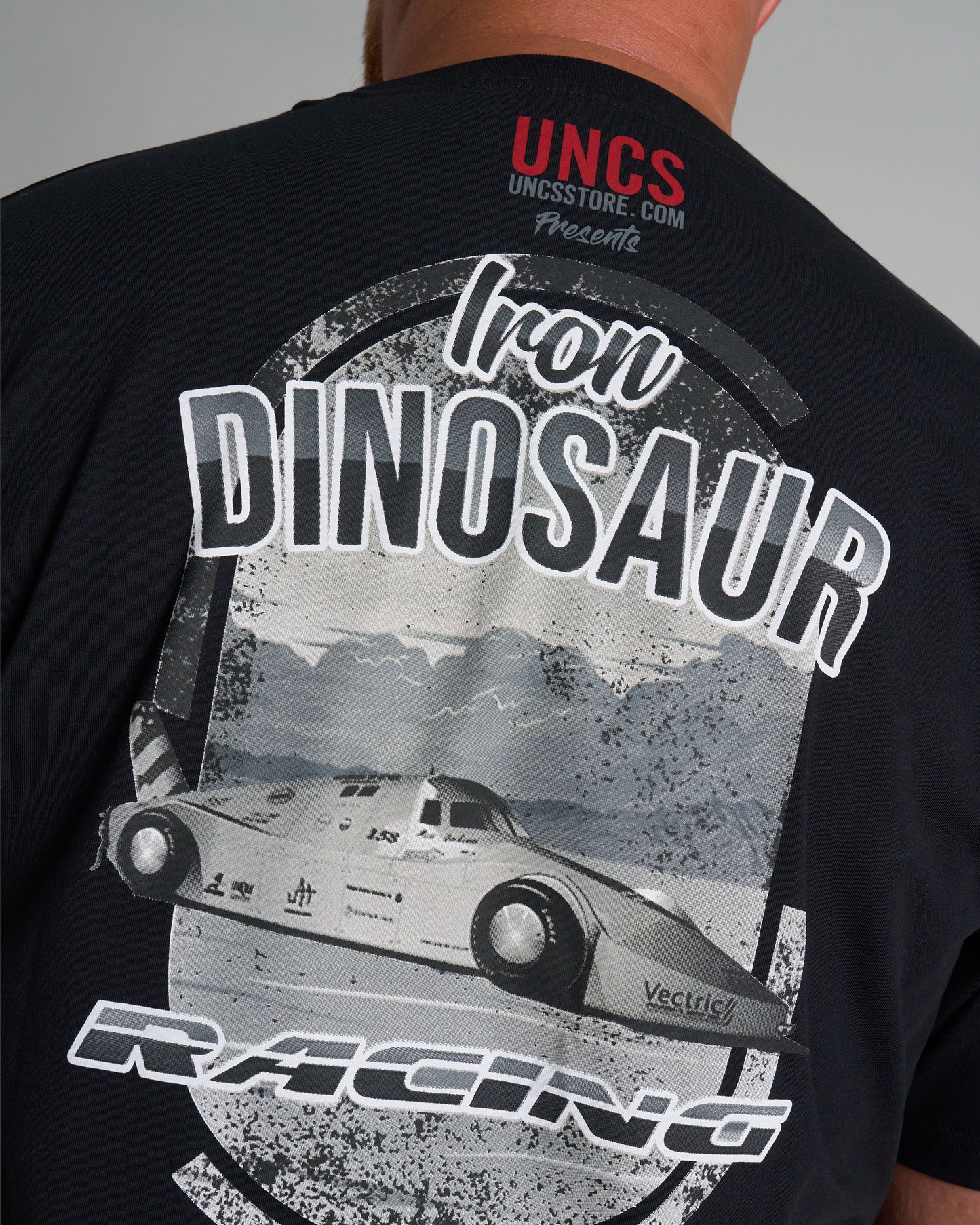 IRON DINOSAUR Men's T-Shirt BLACK