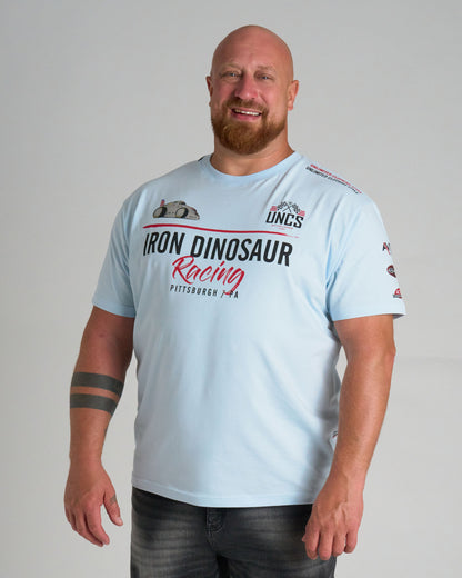 IRON DINOSAUR Men's T-Shirt LIGHT BLUE