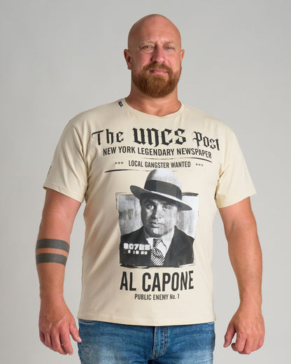 AL CAPONE III Men's T-Shirt BIEGE