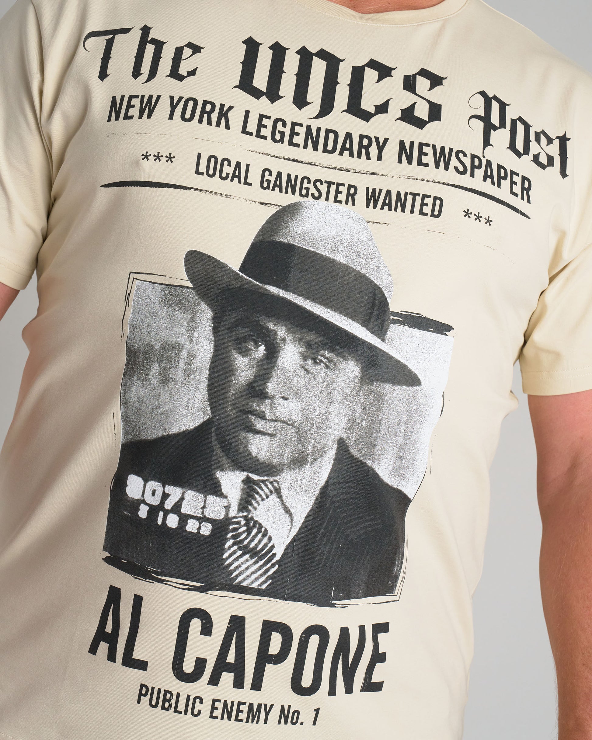 AL CAPONE III Men's T-Shirt BIEGE