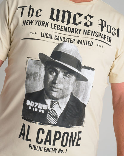 AL CAPONE III Men's T-Shirt BIEGE