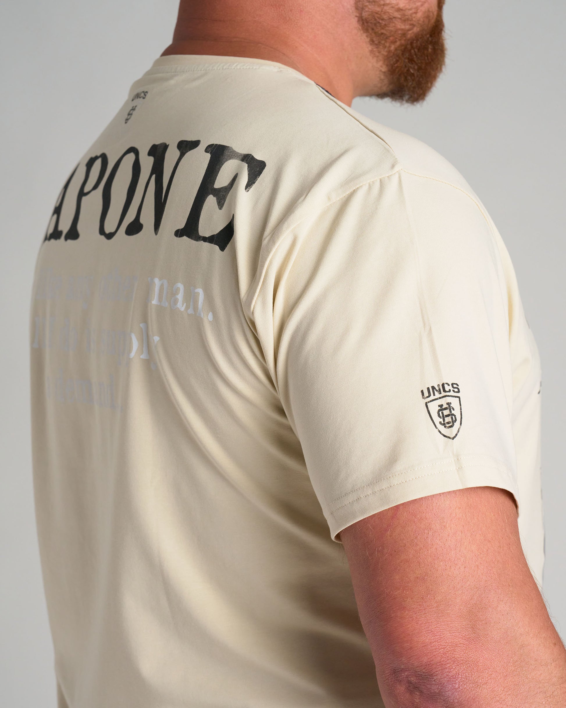 AL CAPONE III Men's T-Shirt BIEGE