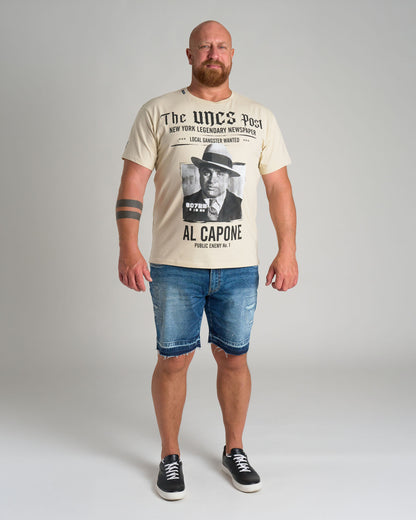 AL CAPONE III Men's T-Shirt BIEGE