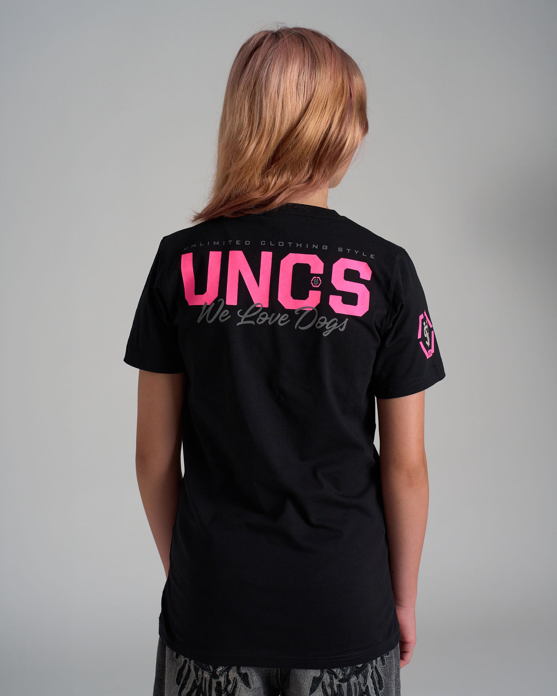 BULLDOG II Children's T-Shirt BLACK/PINK