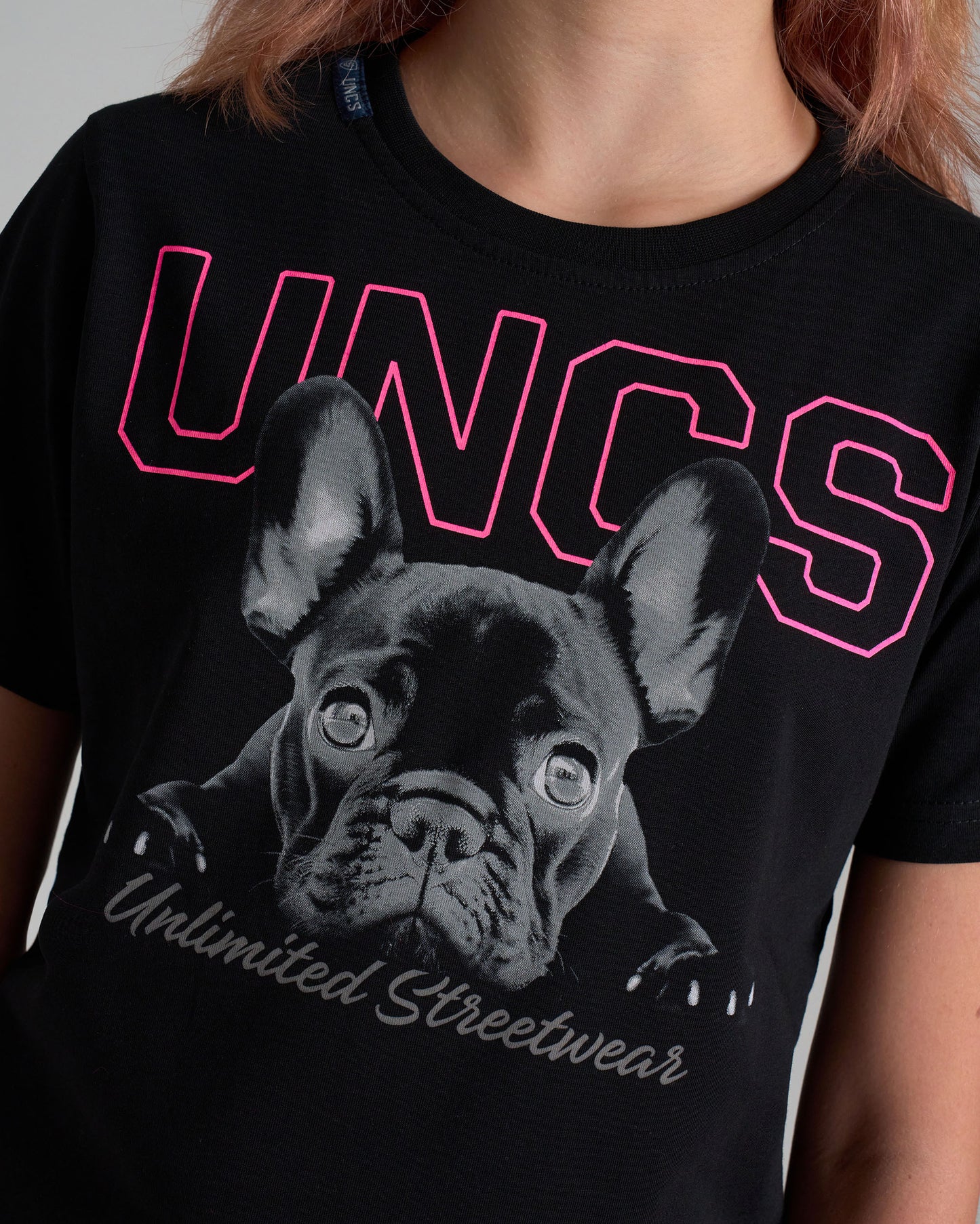 BULLDOG II Children's T-Shirt BLACK/PINK