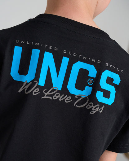 BULLDOG Children's T-Shirt BLACK/BLUE